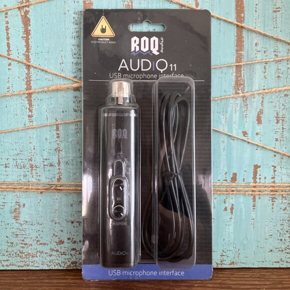 ROQ AUDIQ 11 Microphone XLR-to-USB Adaptor USB Mic Interface Plug-and-Play